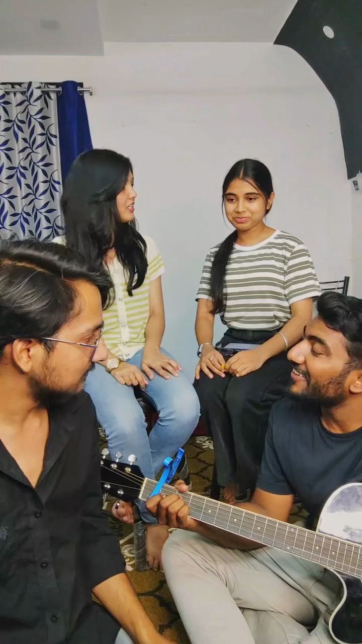 Students jamming together at the academy